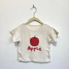 【美品】Aosta りんごプリントTシャツ L 韓国子供服 アイボリー