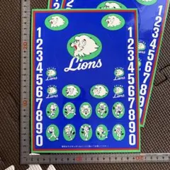 西武ライオンズステッカー　未使用1枚