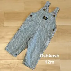 ビンテージ ◆12m◆ Baby B'gosh ヒッコリー オーバーオールのサムネイル