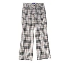 バーバリー ブルーレーベル パンツ 大きめノバチェック 38日本製クリーニング済