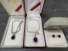 K18刻印あり アメジスト ネックレス トップ ピアス 3点セット 18KGP