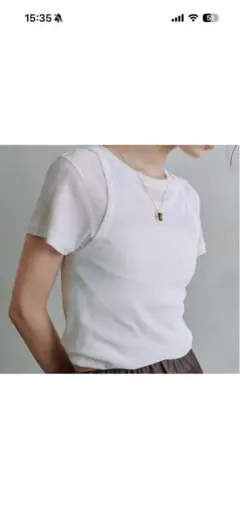 MIESROHE ツイストテレコTシャツ ホワイト MIESROHE 26SS ツイストテレコTシャツ - メルカリ