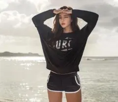 残少　XL　長袖4点セット　ラッシュガード レディース体型カバー水着