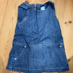 100サイズも出品中babyGap デニム風ワンピース 18-24ヶ月