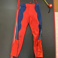 ニ*ー様 adidas レギンスL レッド/ネイビー