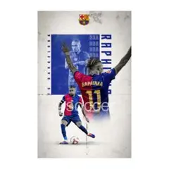 Raphinha ハフィーニャFC Barcelona アートポスター　A4