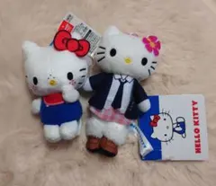 ハローキティ マスコット 　あしなが Ver. 　モンチッチ×キティ