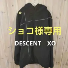 DESCENT　野球ジャケット XO 黒 フード付き　厚手 防寒