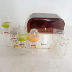 Pigeon 哺乳瓶 4本とCombi 消毒器 セット