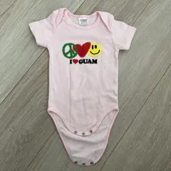 I LOVE GUAM ピンクロンパース 9-12ヶ月　新品