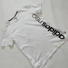 adidas neo メンズ　アディダス　ホワイト Tシャツ Mサイズ