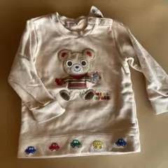 ミキハウス クマ刺繍 トレーナー 90cm