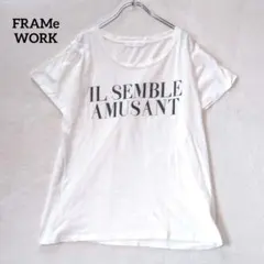 FRAMeWORK フレームワーク Tシャツ 薄手 ロゴプリント 日本製のサムネイル
