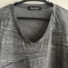 Tornado Mart. グレー Vネック Tシャツ