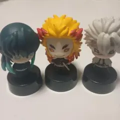 鬼滅の刃　にとたんフィギュアマスコット　煉獄杏寿郎 不死川玄弥 時透無一郎