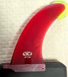 Ehu Kai フィン 9.5 レッド クリア ロングボード シングルフィン