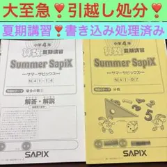 2026年最新】サピックス 4年 夏期講習の人気アイテム - メルカリ