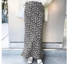 EDIT. FOR LULUabc フラワーバイアス マキシスカート36sizeのサムネイル