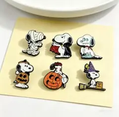 スヌーピー ハロウィン ピンバッジ 6種セット