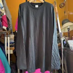 新品未使用品 Printstar XL ブラック長袖カットソー