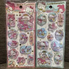 ④サンリオ　ハローキティ　マイメロディ　シャカシャカウォーター　ステッカー　2枚