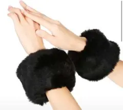 未使用ブラックファー アームカバー