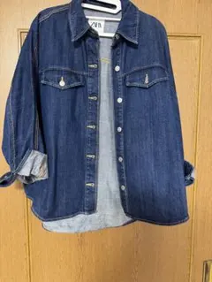ZARA ダークブルー デニムジャケット