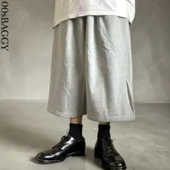 超極太3XL 新品 DOUBLE バギースウェットハーフパンツ 00s ブラック