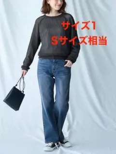ANY anyFAM ストレートデニムパンツ サイズ1 Sサイズ相当 インディゴ