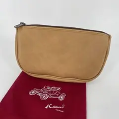☆新品未使用☆kitamura☆キタムラ☆レザー ポーチ 保存袋付き