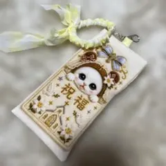 ハンドメイド=タグ・メガネ・ペンケース祝福×猫茶・白クマ