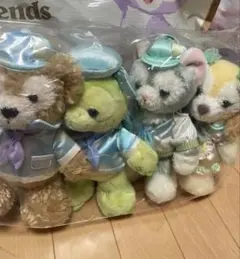 TDSダッフィー ２０周年バケパ限定ポージーセット　7体セット