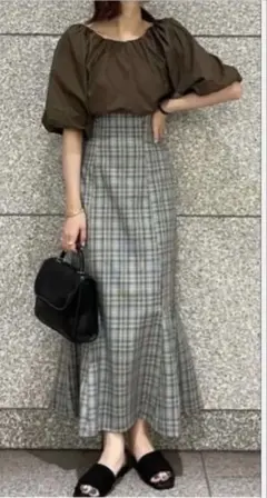 【natural couture】ボリュームスリーブ2WAYギャザーブラウス