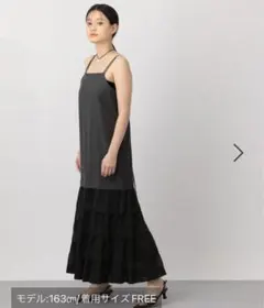 【新品未使用】チュール切替えキャミワンピ