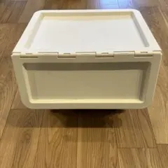 カインズ　キャリコ　ホワイト プラスチック収納ケース 約40cm