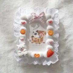 ホイップデコ トレカケース ♡レース×くま クッキーver♡