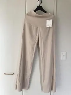 マタニティズボン　ワイドパンツ　L