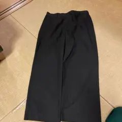 古着　太め スラックス ブラック