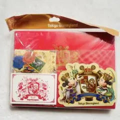 ステーショナリーセット　ディズニーランド38周年　キングダムトレジャー　シール