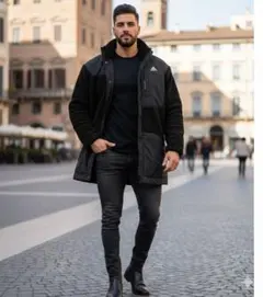 アディダス adidas アウターボアジャケット　コート フリースジャケット