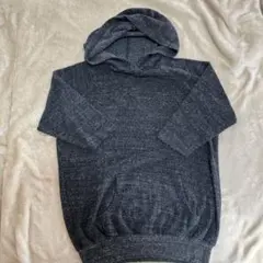 ダークグレー　5部袖パーカー