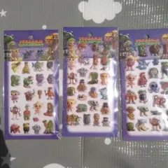 アニメーションキャラクターシールセット 3パック
