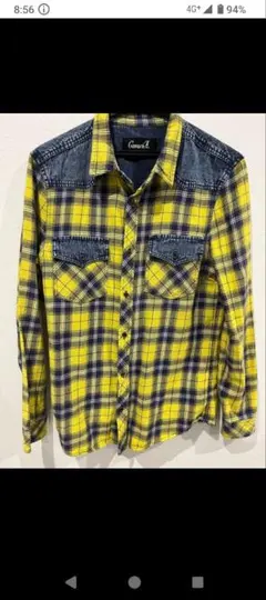 キャバリア　デニムチェックシャツ