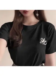 GRL ロゴ刺繍半袖Tシャツ ze773aのサムネイル