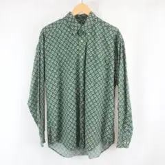 美品 90s～00s DOCKERS サークル 総柄 オーバーサイズ BDシャツ