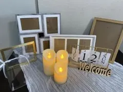 ウェルカムスペース　フレームとキャンドル