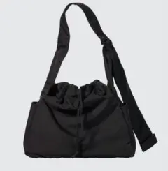 ユニクロC UNIQLO:C ソフトパフィーショルダーバッグ ブラック