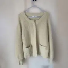 Crisp クリスプ ニットカーディガン ベージュ カーディガン 羽織 秋冬