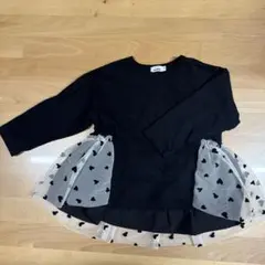 チュールドッキング長袖Tシャツ