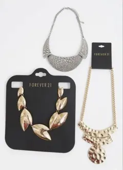 FOREVER 21 ネックレスセット シルバー ゴールド